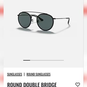 Ray Ban double bridge round sunglasses